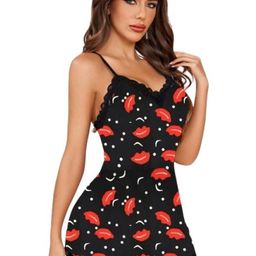 Ucollection Sheer Lace Babydoll Dress with Adjustable Straps-image-5