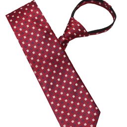 Leonardi Men Woven Design Skinny Zipper Tie-image-95