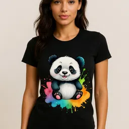 Anikmart Unisex Kung Fu Panda Dri-FIT Graphic Printed Round Neck Cotton T-shirt-image-63