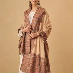 Pashmoda Tribal Woven Design Shawl-picture-42