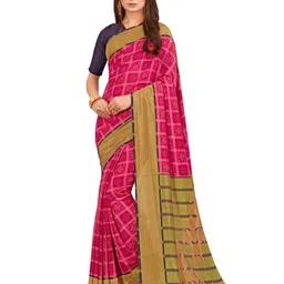 KALINI Checked Printed Saree-90