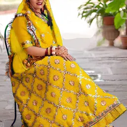 MADHUR HAND WORK ART Embroidered Semi-Stitched Lehenga & Unstitched Blouse With Dupatta-36