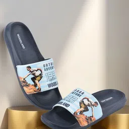 Woodland Men Printed Sliders-picture-11