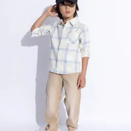 taffykids Boys Comfort Opaque Checked Casual Shirt-image-77