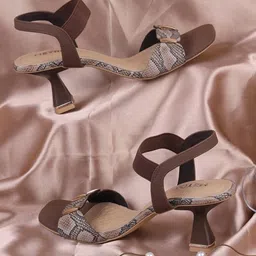 Metro Printed Block Mules image 1