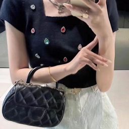 KPOP Women Square Neck Short Sleeves Top-image-90