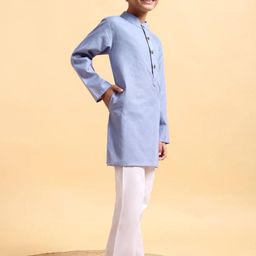 Mera Rang Boys Regular Kurta with Pyjamas image 3