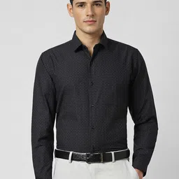 Peter England Men Slim Fit Checked Formal Shirt-picture-23