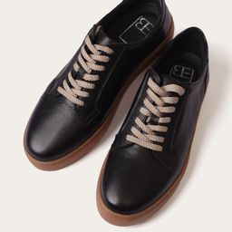 Eletto Brun Men Textured Leather Sneakers-image-84
