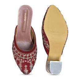Anouk Embellished Block Open Back Sandals image 5