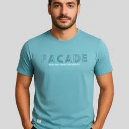 SUN 'N' SUMMER Typography Printed Round Neck Short Sleeves T-shirt-image-73