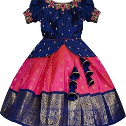 White Button Girls Embroidered Ready to Wear Lehenga & Choli-image-83