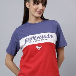 Free Authority Superman Printed Pure Cotton T-Shirt-image-52