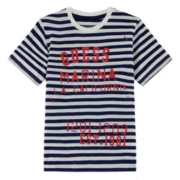 GUESS kids Boys Striped Round Neck Cotton T-shirt-picture-38