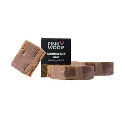 PINK WOOLF Set Of 3 Chocolate & Honey Bath Soap - 110g Each image 1