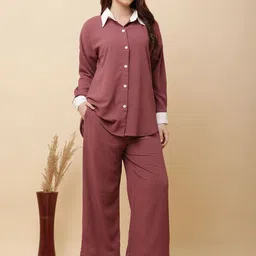Tawakkul Clothes Collar Neck Shirt With Trousers Co-Ords-picture-48