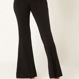 B77 Women Comfort Flared Easy Wash Trousers-image-36
