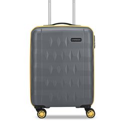 Aristocrat Comet Grey Small Hard Luggage 56cm Cabin Trolley Bag with Smooth 8-Wheel-picture-2