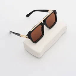 PELLE LUXUR Unisex Square Sunglasses with UV Protected Lens PL25GS313-image-84