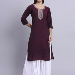 BANJANAN Women Ethnic Motifs Yoke Design Thread Work Kurta-image-72
