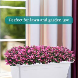Kuber Industries 4Pcs White Rectangle Shaped Jupiter Window Planters image 4