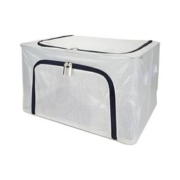 HOUSE OF QUIRK White Foldable Transparent Storage Bag-23