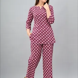 Mintmarie Women Printed Rayon Night Suit-picture-21