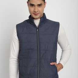 SANHOK Men Colourblocked Lightweight Longline Puffer Jacket-25
