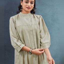 CORSICA Women Mandarin Collar Top-image-79