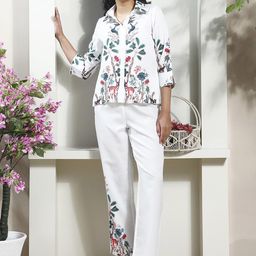 Boho By Athena Forest Printed Shirt With Trouser Co-Ords-image-75