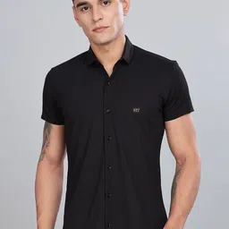FABRIPPLE Geometric Self Design Opaque Casual Shirt-image-57