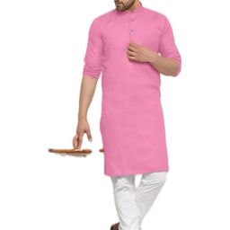 ANUJ FASHION Men Solid A-Line Kurtas-picture-2