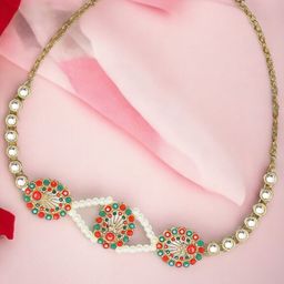 fabula Kundan Studded Head Chains Head Jewellery-image-21
