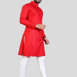 ANUJ FASHION Men Blended A-Line Kurtas-picture-0