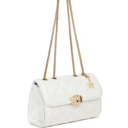 Apsis Textured PU Structured Sling Bag with Quilted image 2