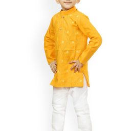 NFC CREATION Boys Embroidered Regular Thread Work Kurta with Pyjamas image 4