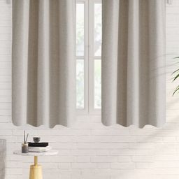 Home Centre Drift Grey Set of 2 Black Out Window Curtains-89