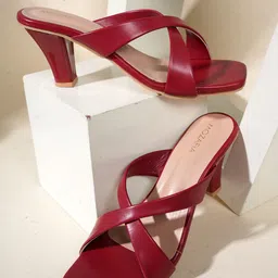 MOZAFIA Colourblocked Block Sandals-4