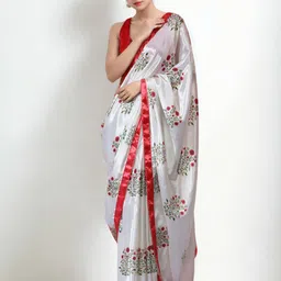 DIVASTRI Floral Silk Blend Saree-picture-39