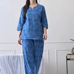 House of Comfort Women Printed Night suit-picture-41