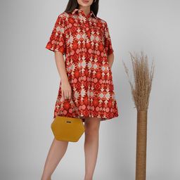 Sukshat A-Line Mini Dress-image-63