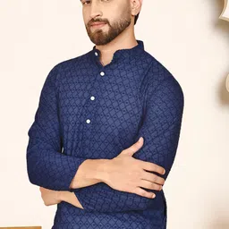 Anouk Men Cotton Straight Kurtas-picture-23