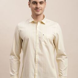 Turtle Men Relaxed Slim Fit Opaque Striped Casual Shirt-image-79