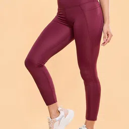 Enamor A605 Dry Fit High Waist Basic Workout Ankle Length Tights-image-20