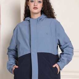HOUSE OF VEDAS Women Colourblocked Windcheater and Water Resistant Outdoor Sporty Jacket with Embroidered-17