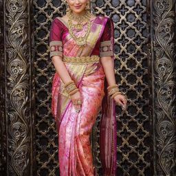 Parampara Ethnic Wonderful Woven Design Zari Pure Silk Banarasi Saree with Blouse Piece-picture-8