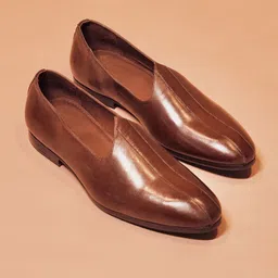 dmodot Men Leather Regular Slip-On Sneakers-picture-3