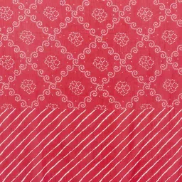 Royal Export Leheriya Printed Thread Work Kurta with Trouser & Dupatta image 3