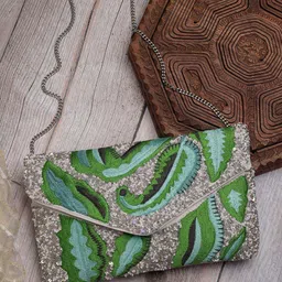 Anekaant Embellished Structured Sling Bag-image-1