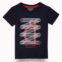 Gini and Jony Boys Printed Applique T-shirt-image-1